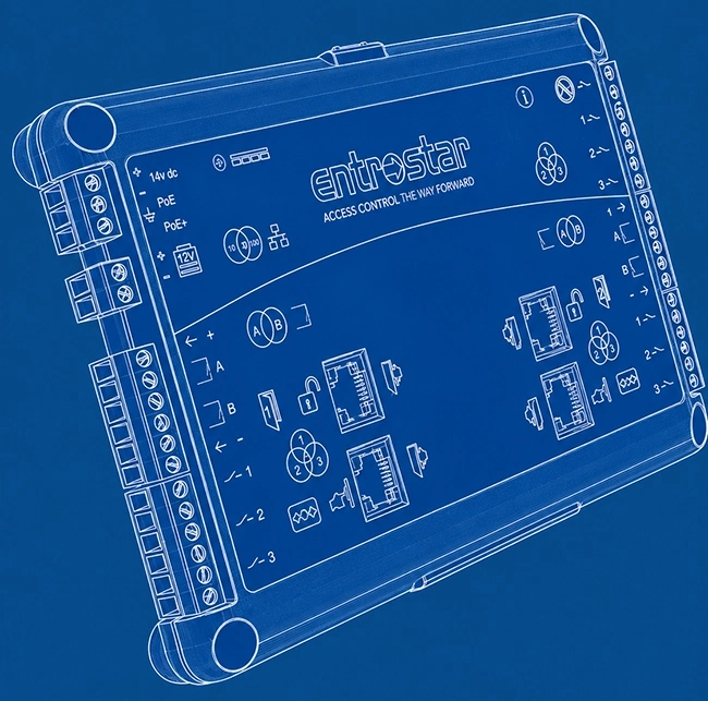 EntroStar Access Control Panel — Blueprint View